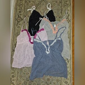 Set of 4 Camisoles Small EUC